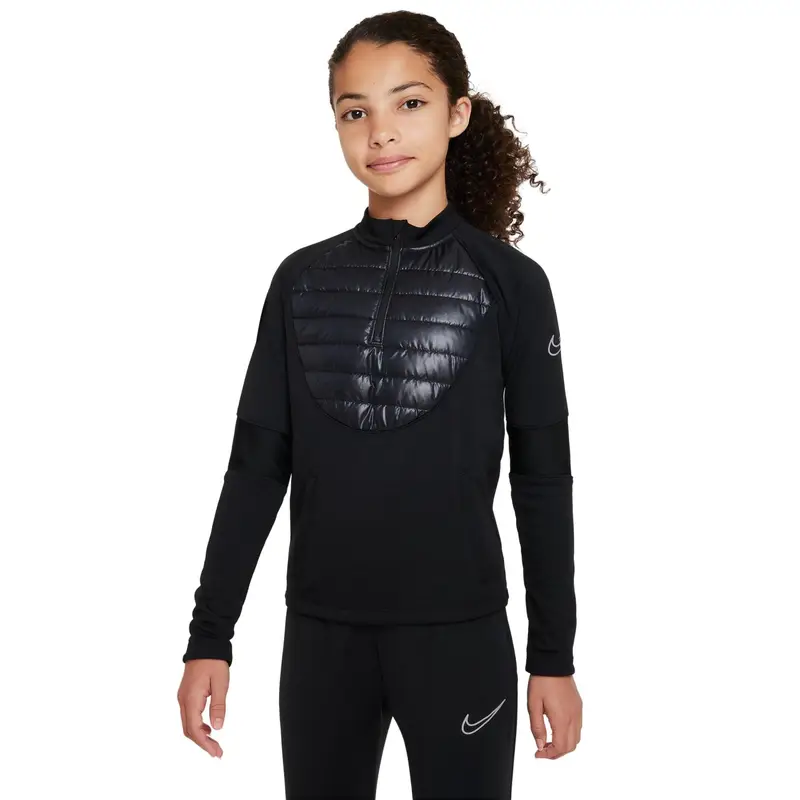 Giacca della tuta da ginnastica per bambini Nike Therma-Fit Academy Dril Noir