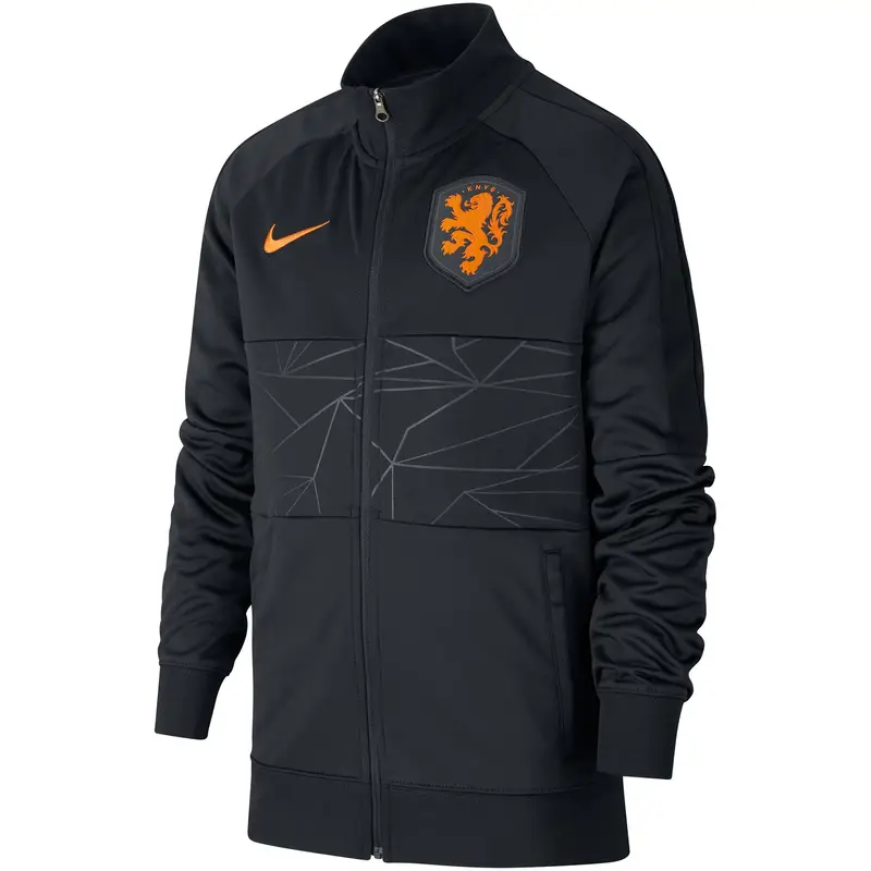 Giacca della tuta da ginnastica per bambini Pays-Bas 2020/21 Noir