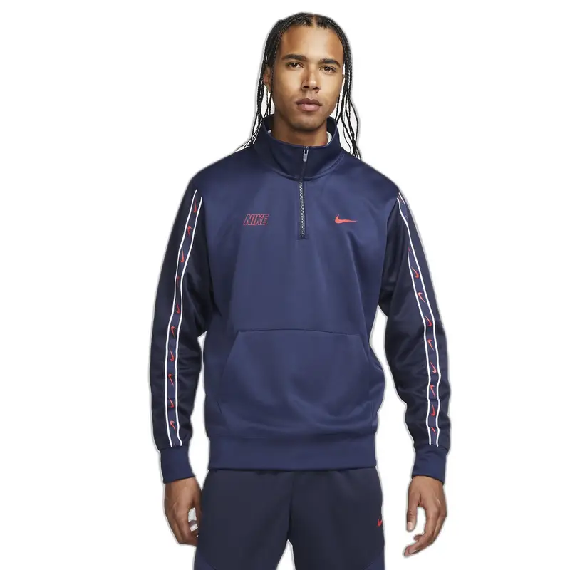 Giacca della tuta Nike Nsw Repeat Sw Pk Hz Bleu