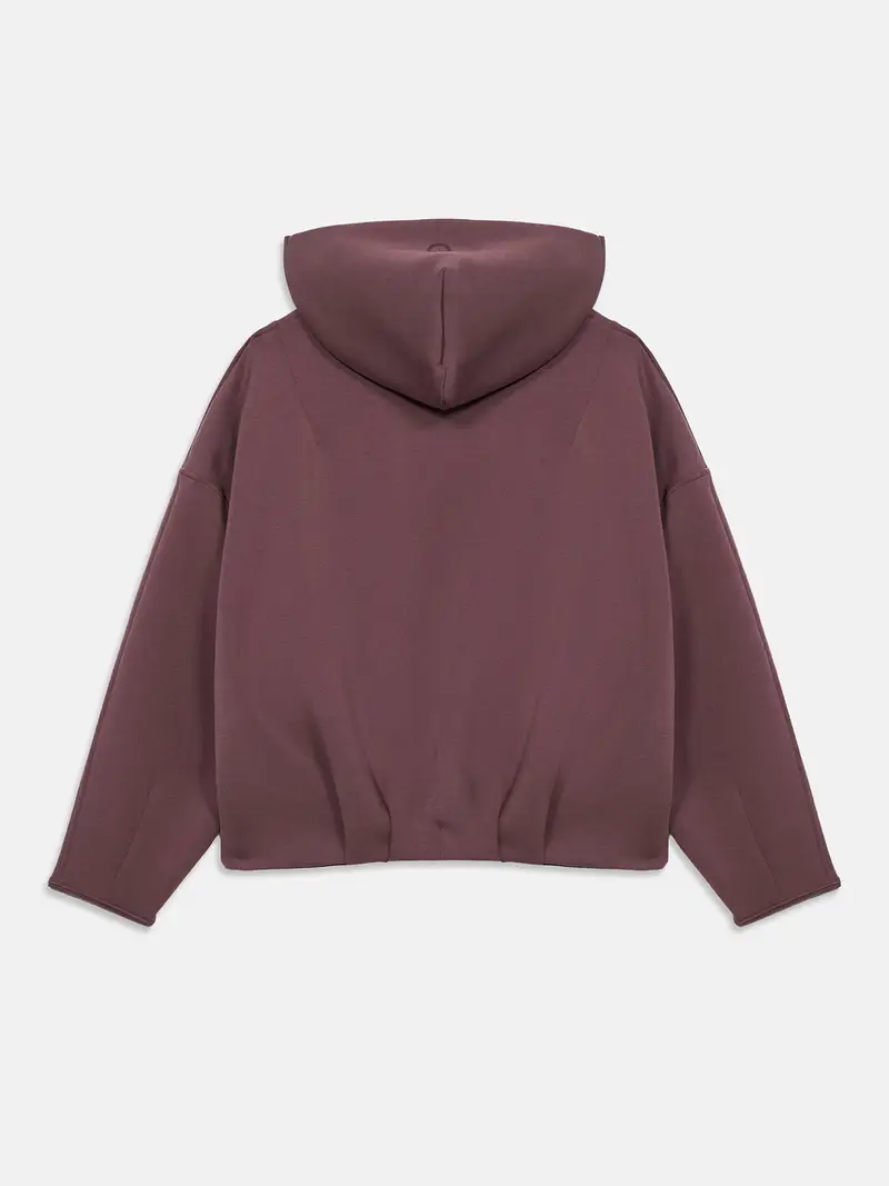 Giacca di felpa sportiva castano miniatura 2