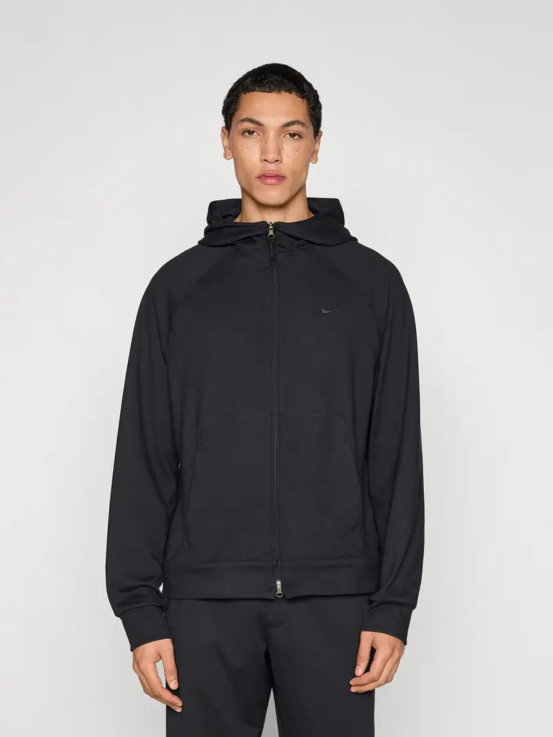 Giacca di felpa sportiva nero miniatura 2