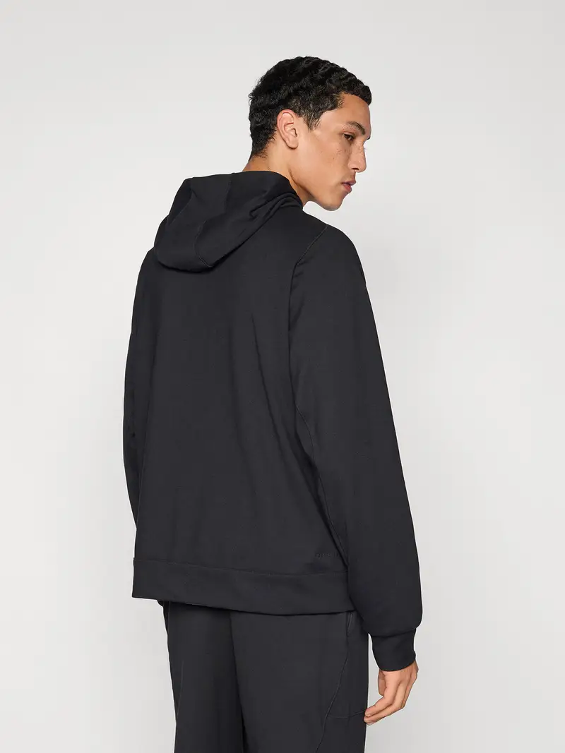 Giacca di felpa sportiva nero miniatura 3