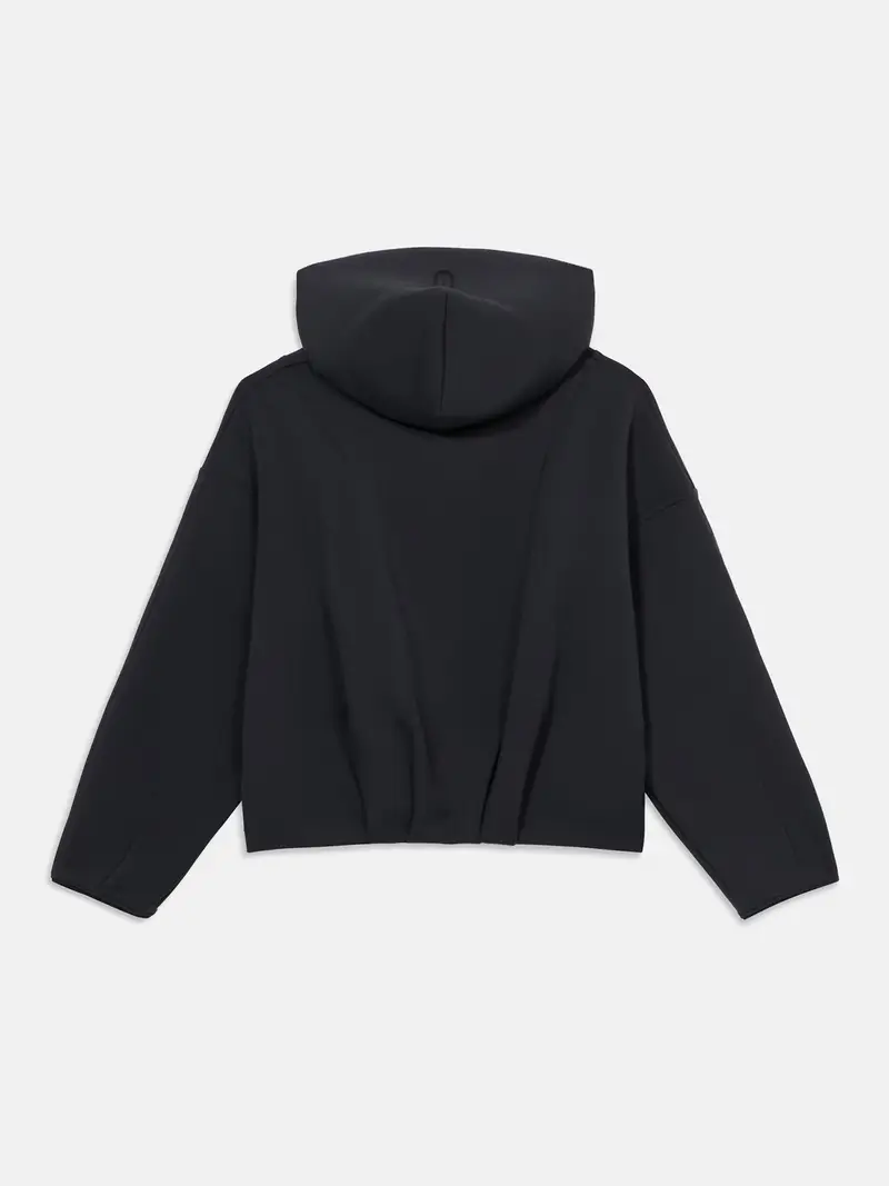 Giacca di felpa sportiva nero miniatura 2