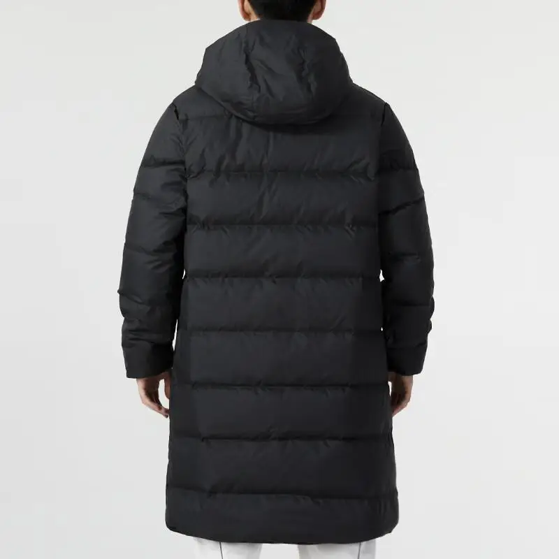 Giacca imbottita in piumino Nike Solid Warm Casual di media lunghezza con cappuccio da uomo capispalla Nero FB8180-010 XXXL miniatura 4