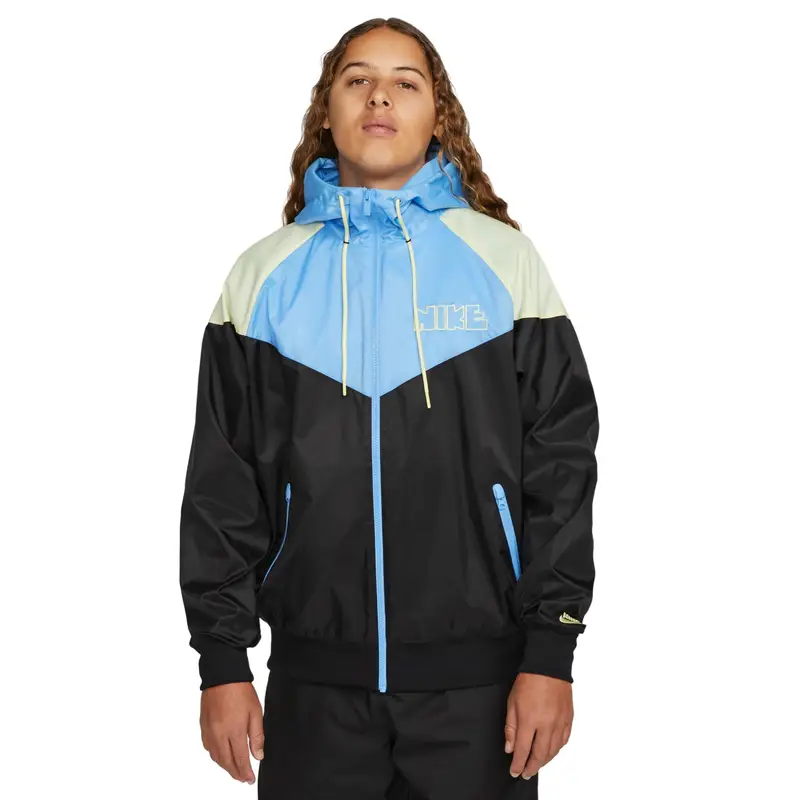 Giacca impermeabile con fodera in tessuto Nike Windrunner GX Noir