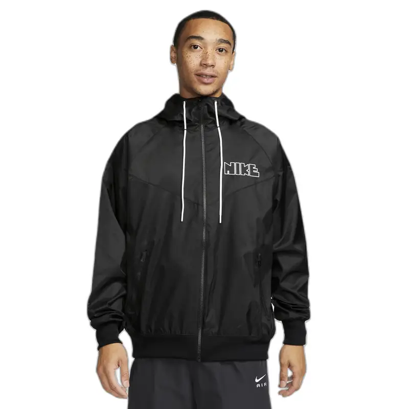 Giacca impermeabile con fodera in tessuto Nike Windrunner GX Noir