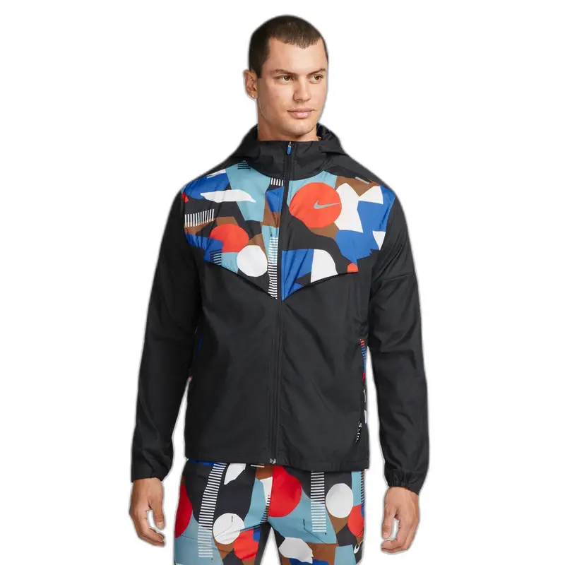 Giacca impermeabile Nike UV Air Windrunner Air Noir