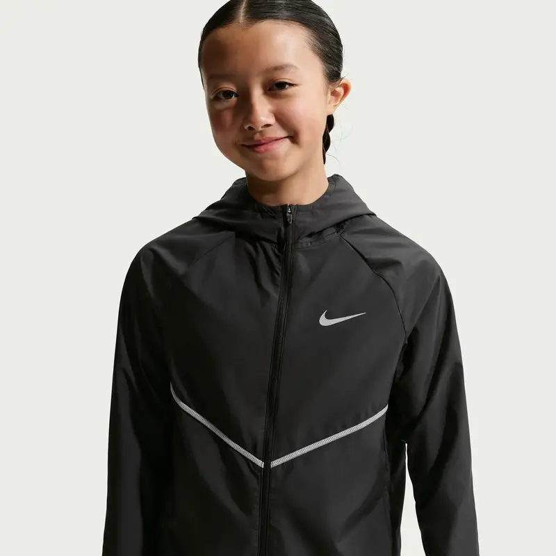 Giacca impermeabile per bambini Nike Miler Noir