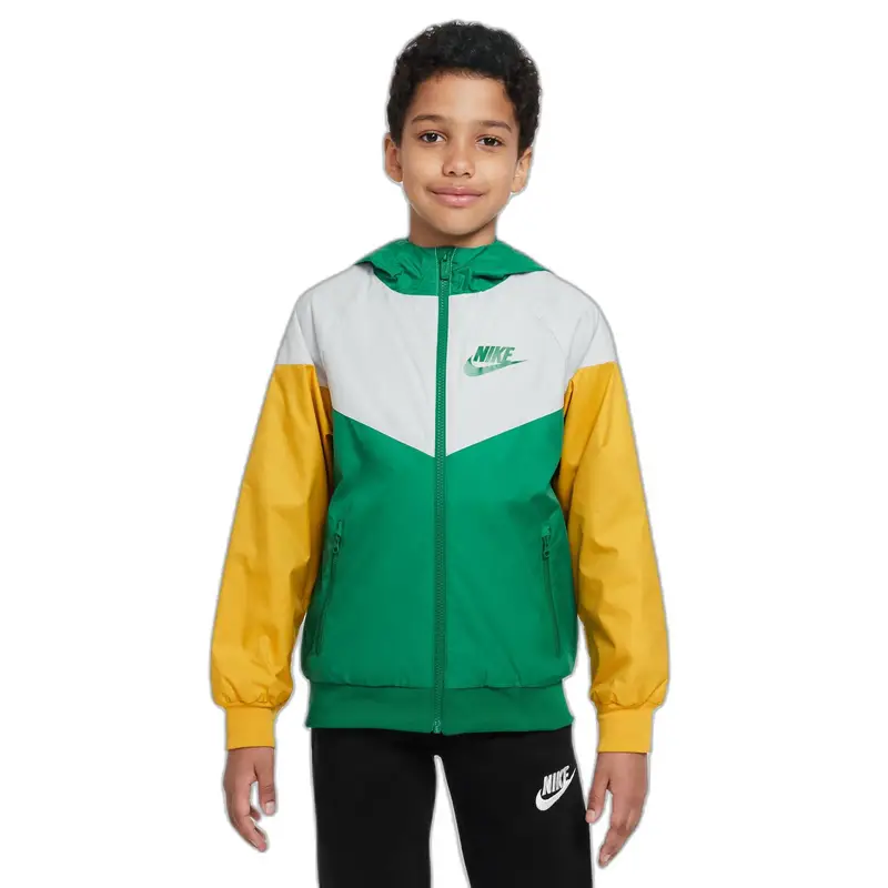 Giacca impermeabile per bambini Nike Sportswear Windrunner Vert