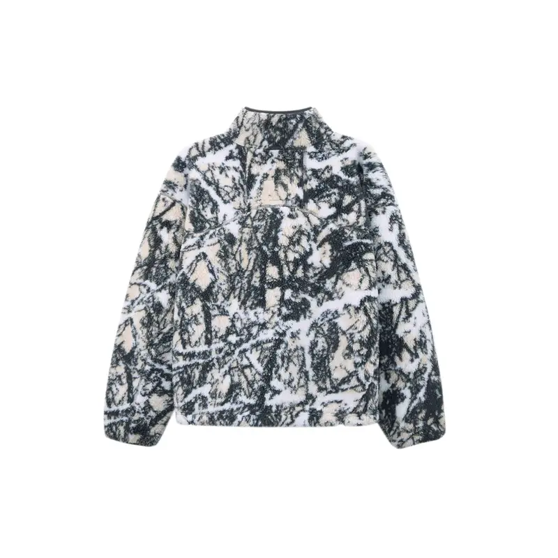 Giacca in Pile Versatile Nike ACG Therma-Fit Adv Canwell Glacier Fashion Morbida Confortevole Collo Alto Giacca Uomo Marrone Chiaro FZ8623-104 S miniatura 3