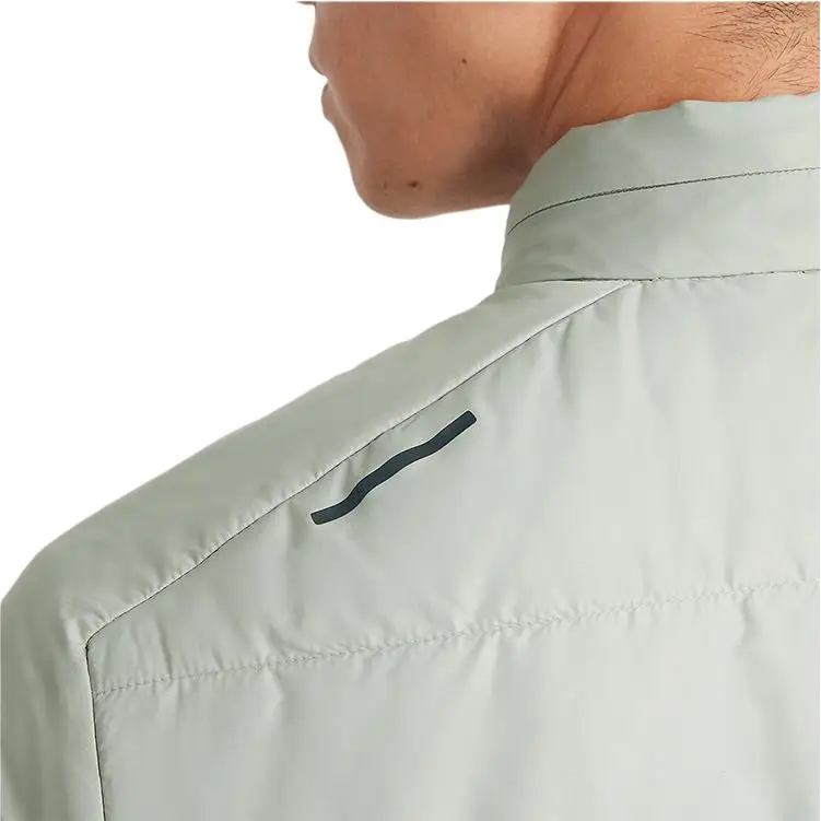 Giacca in piumino Nike alla moda, comoda, morbida, versatile, con colletto alto, da uomo, verde chiaro FB7557-370 M miniatura 4