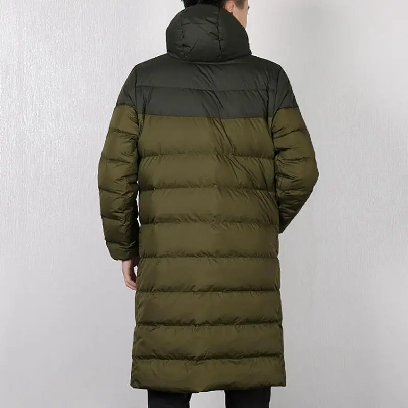 Nike Giacca Lunga Imbottita in Piumino Verde Uomo con Stampa Logo e miniatura 4