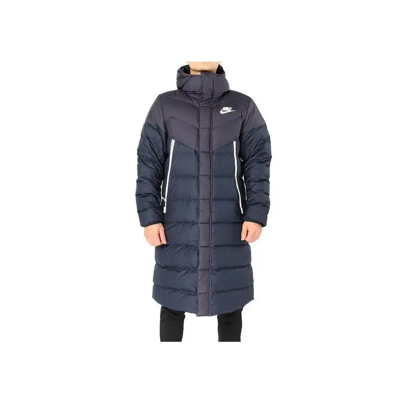 Giacca Lunga Imbottita Nike Color Block Uomo Capo d Abbigliamento Esterno Blu AA8854-081 L miniatura 5