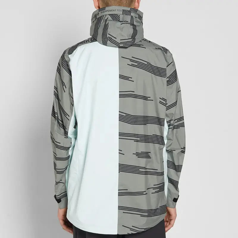 Giacca Nike ACG Alpine con Stampa Integrale Giacca Casual con Cappuccio a Maniche Lunghe Giacca da Uomo Nera 924075-004 M miniatura 2