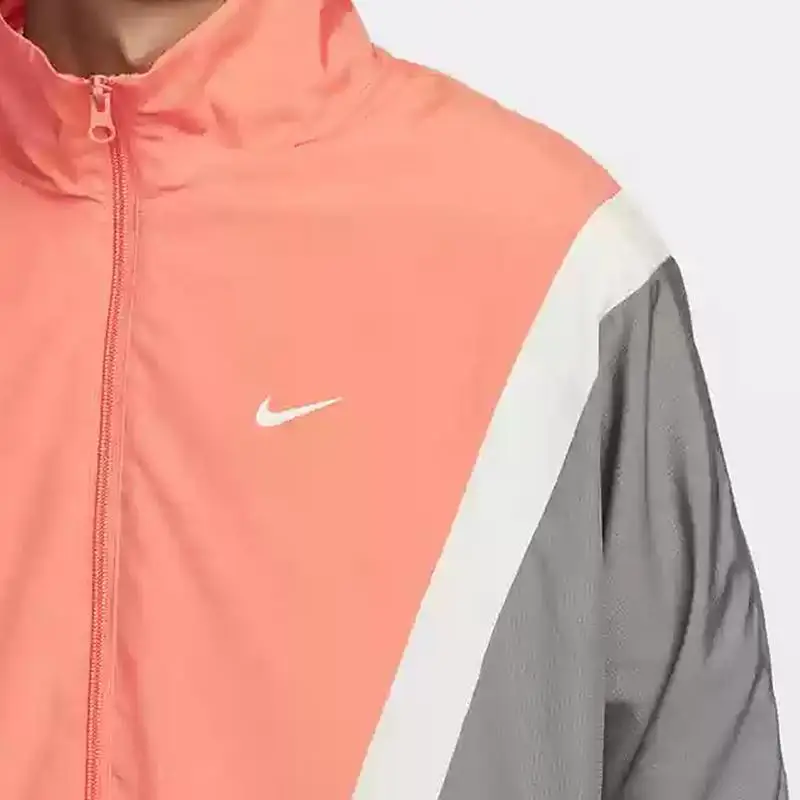 Giacca Nike As M Nk Df Wvn Icon Startfv Color Block Retro Sportiva Larga Tessuta Collo Alto Manica Lunga Giacca Uomo Giacca Rossa FZ0249-643 L miniatura 2