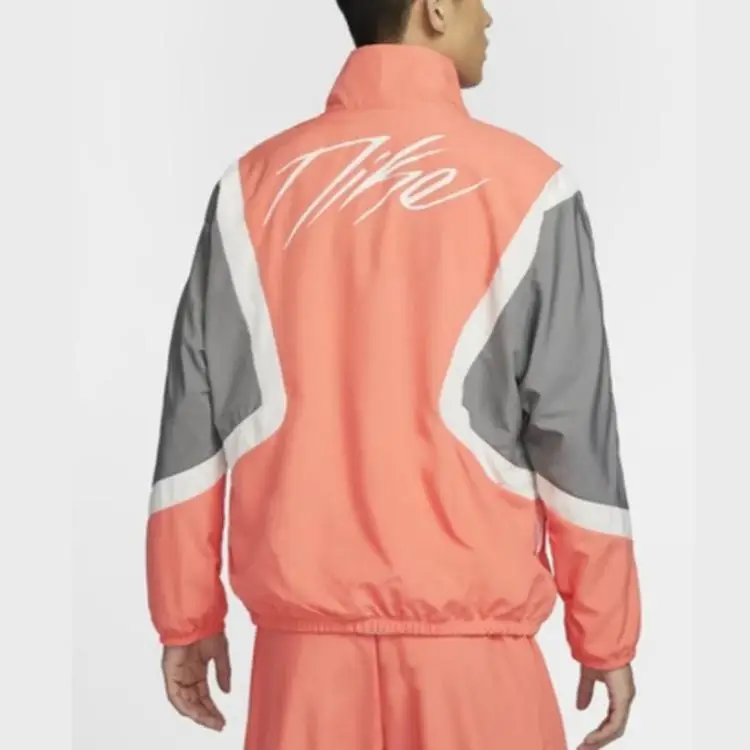Giacca Nike As M Nk Df Wvn Icon Startfv Color Block Retro Sportiva Larga Tessuta Collo Alto Manica Lunga Giacca Uomo Giacca Rossa FZ0249-643 L miniatura 4