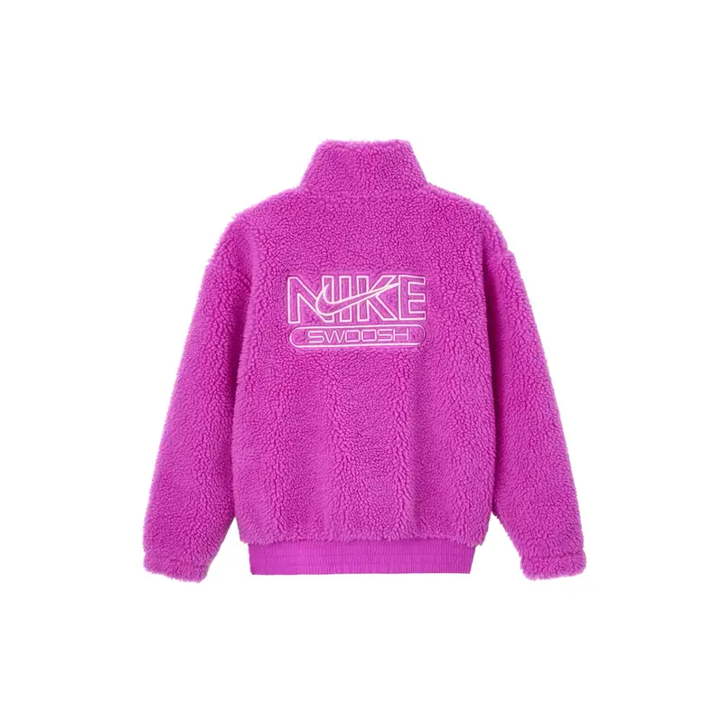 Giacca Nike Confortevole Calda Antivento Resistente Giacca da Donna Rosa DR5629-551 XS miniatura 2