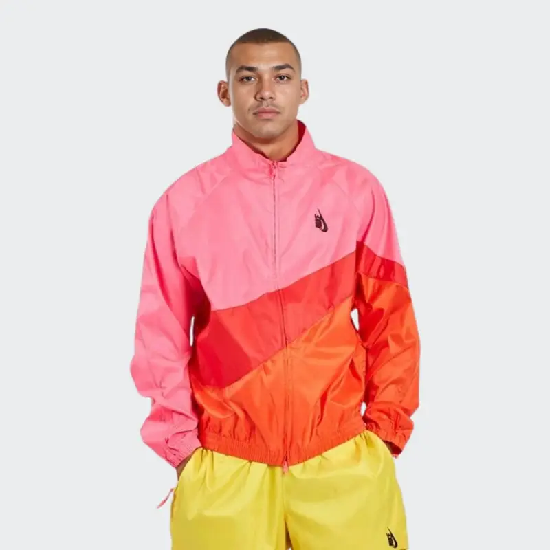 Giacca Nike Lab Heritage con Collo Alto e Maniche Lunghe Uomo Giacche Hyper-Pink Rosso AA1569-604 M miniatura 4