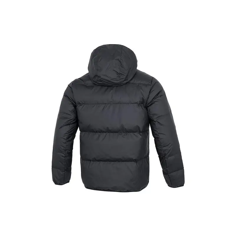 Nike Giacca Piumino Uomo Nero con Cappuccio e Tasca con Zip miniatura 3
