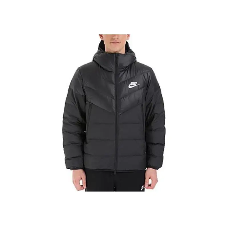 Giacca Piumino con Cappuccio Nike Nsw Windrunner da Uomo Capispalla Nero 928834-010 L miniatura 2