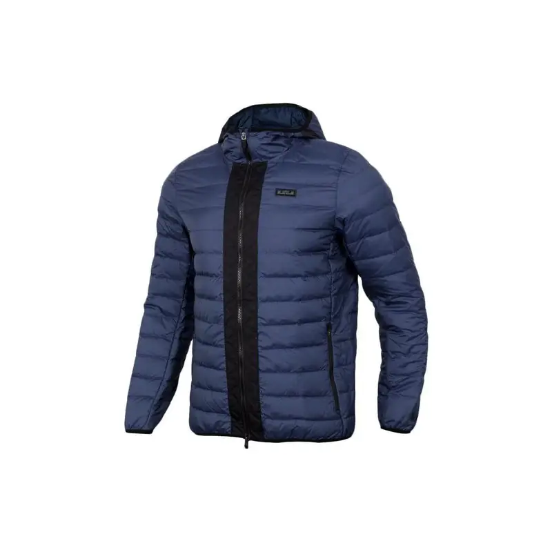 Giacca Piumino Leggera con Cappuccio e Patch Logo Color-Block Nike Uomo Capispalla Blu Scuro 927217-410 L