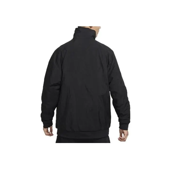 Giacca Reversibile in Pile Nike con Collo Alto e Zip da Uomo Nera FB1910-010 S miniatura 3