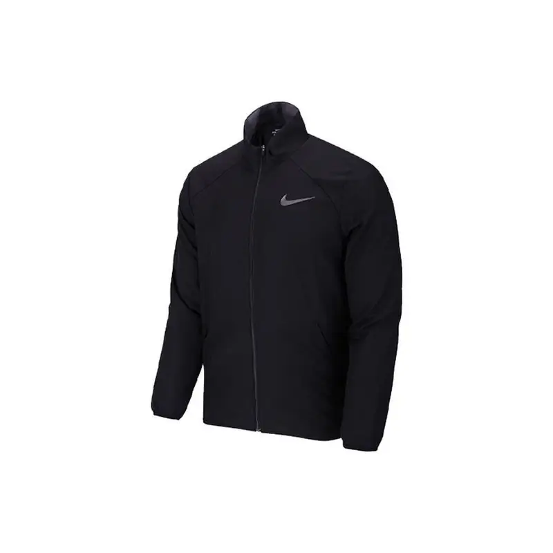 Giacca Sportiva Uomo Nike con Logo Monocolore e Collo Alto Manica Lunga Giacca Nera AJ4460-010 L