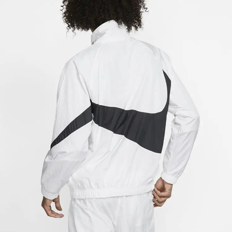 Giacca Statement Tessuta Nike Big Swoosh (Dimensionamento dell Asia) Uomo Bianco Streetwear AR3133-100 S miniatura 5