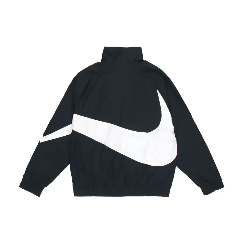 Giacca Statement Tessuta Nike Big Swoosh (Dimensionamento dell Asia) Uomo Streetwear Nero AR3133-010 M miniatura 2