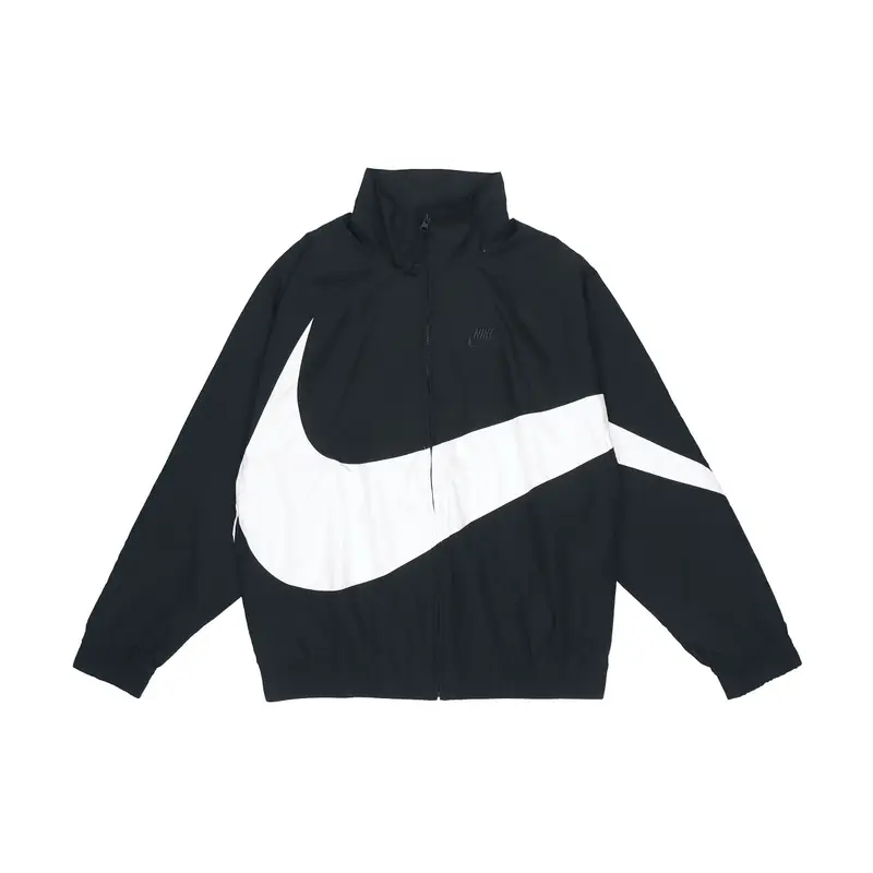 Giacca Statement Tessuta Nike Big Swoosh (Dimensionamento dell Asia) Uomo Streetwear Nero AR3133-010 M