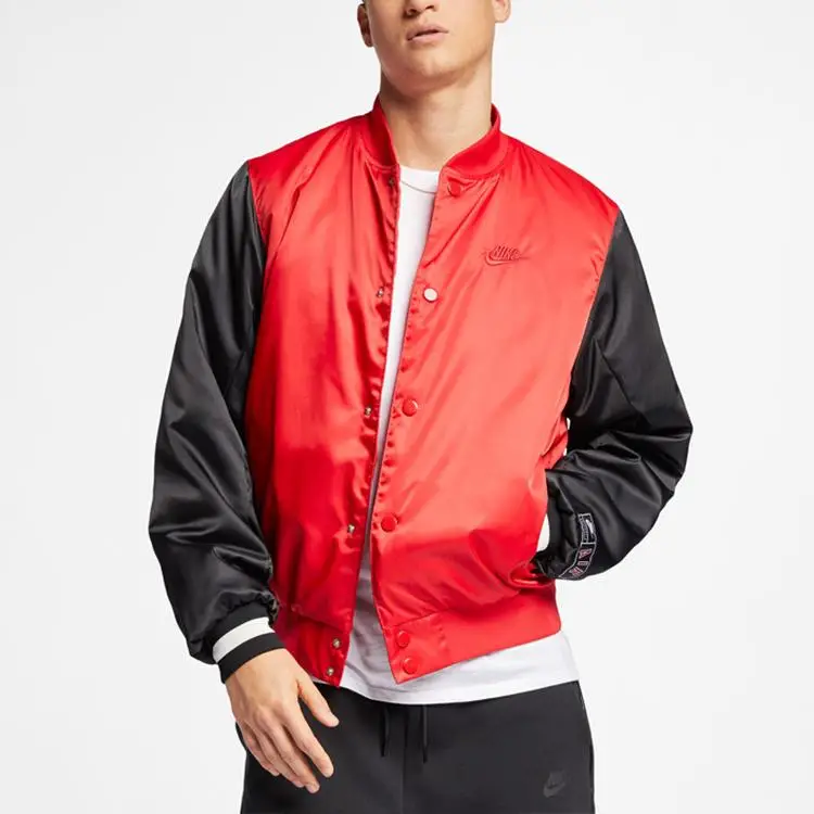 Giacca Tessuta con Collo Alto e Zip da Uomo Rossa AR1838-657 M miniatura 5