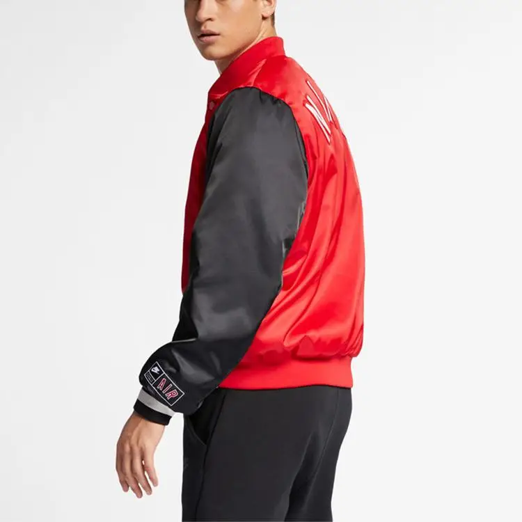 Giacca Tessuta con Collo Alto e Zip da Uomo Rossa AR1838-657 M miniatura 2