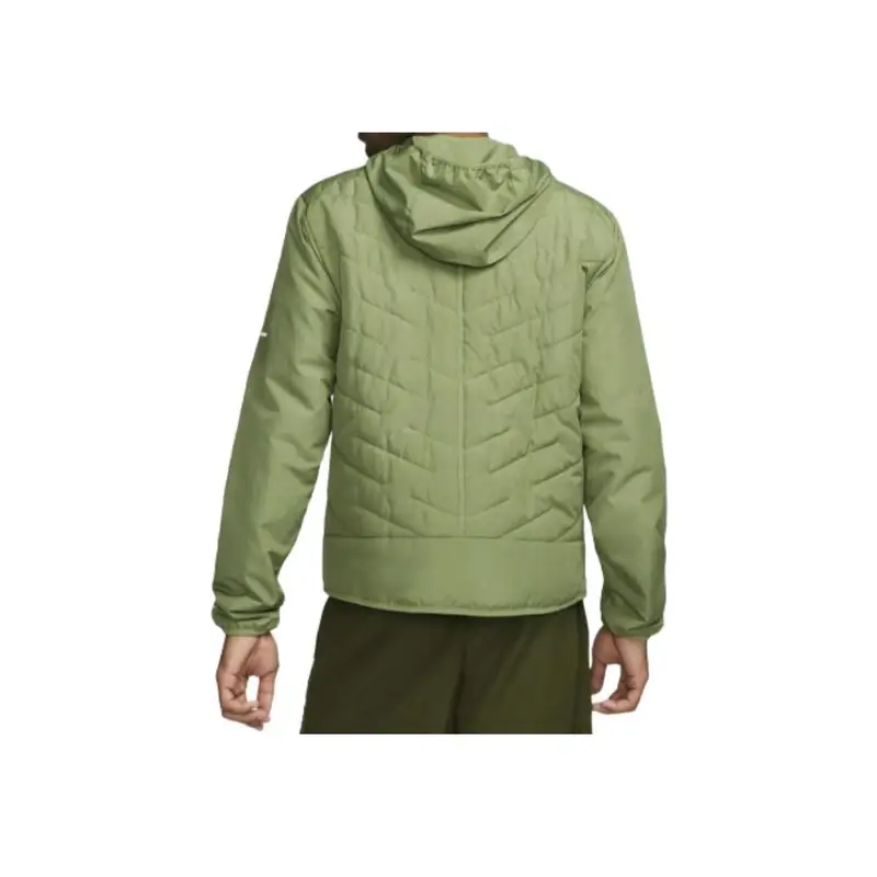 Giacca Uomo Maniche Lunghe con Cappuccio e Zip con Logo Monocolore Nike Giacche Verde DD5645-334 S miniatura 5