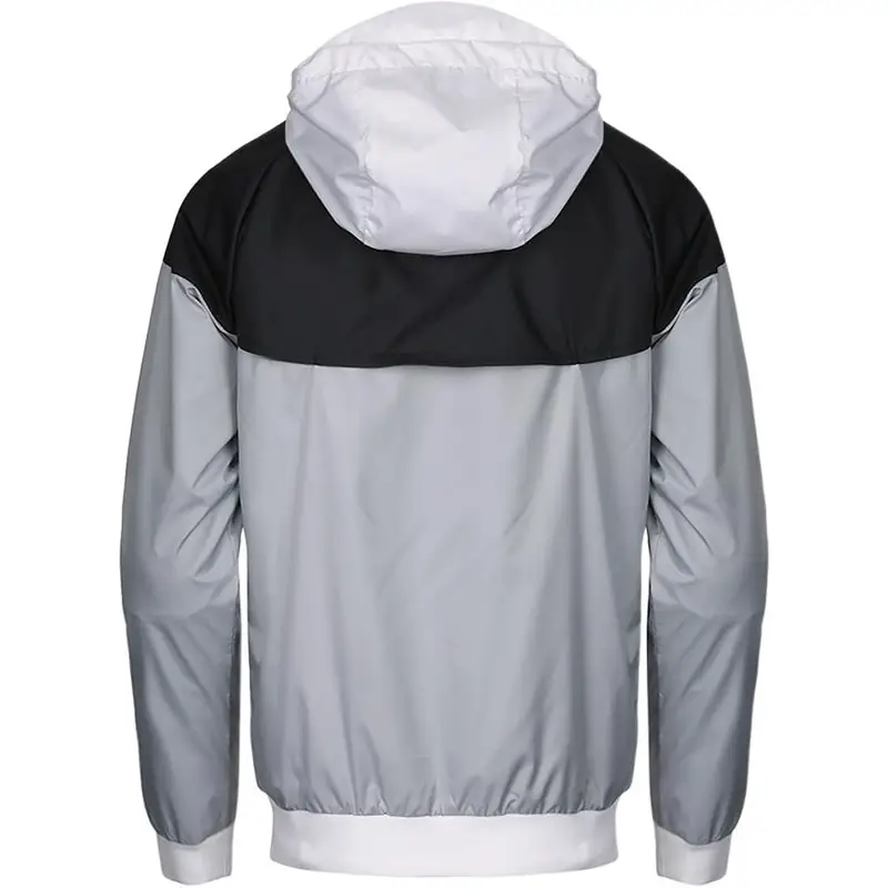 Giacca Uomo Nike Windrunner Allenamento Sportivo Logo del Marchio con Cappuccio Manica Lunga Raglan 727325-101 XL miniatura 4