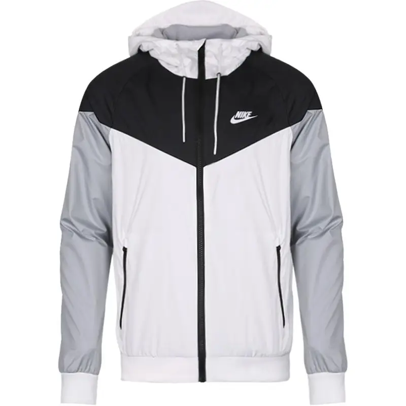 Giacca Uomo Nike Windrunner Allenamento Sportivo Logo del Marchio con Cappuccio Manica Lunga Raglan 727325-101 XL