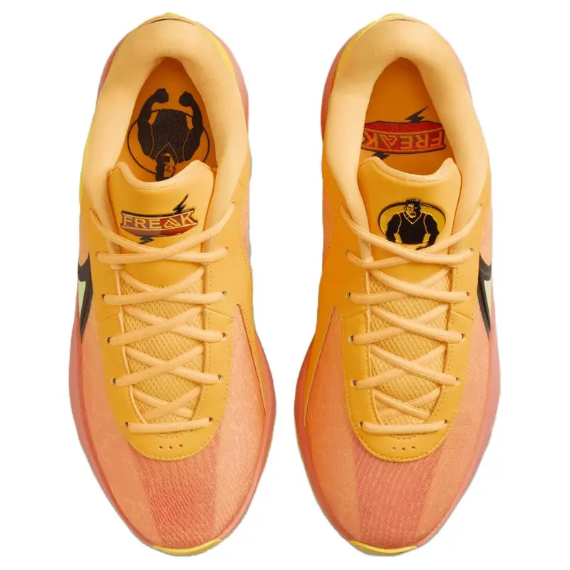 Giannis Freak 6 EP Fright Night Sneakers Unisex Arancione Chiaro-Mango Selvatico-Verde Action FJ7807-601 42 5 miniatura 4