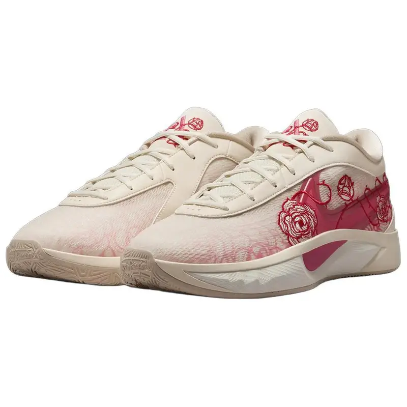 Giannis Freak 6 NRG EP Rose Uomo Sneakers Crema Latte di Cocco Rosa Aster FV1294-100 40 5 miniatura 4