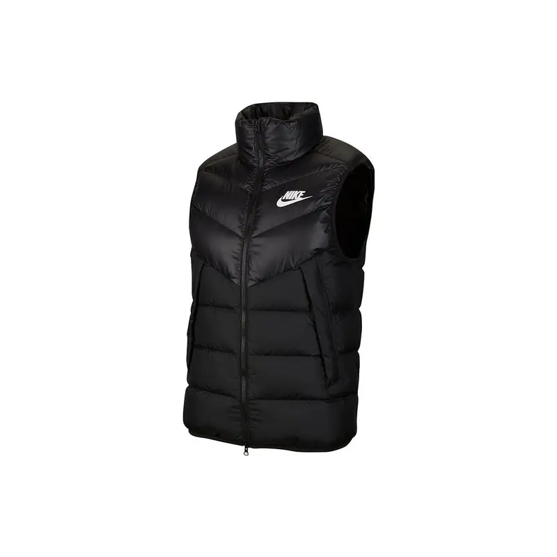 Gilet Piumino Antivento con Logo Stampato Nike Uomo Capispalla Nero DV0757-010 XL
