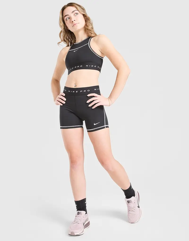 Girls Pro Sport Peak Shorts Junior, nero
