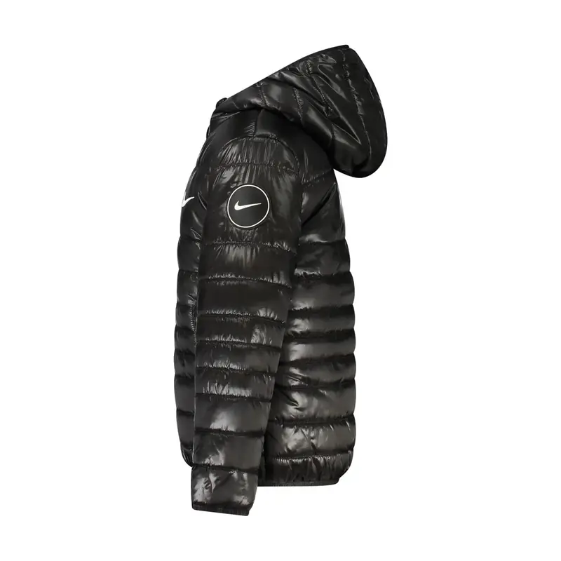 Nike Giubbotto Unisex Nero con Maniche Lunghe e Cappuccio miniatura 3