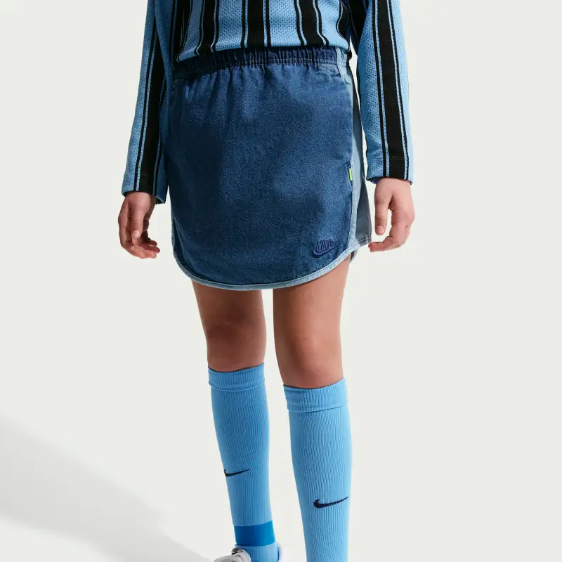 Gonna in denim per bambina Nike Collection Bleu