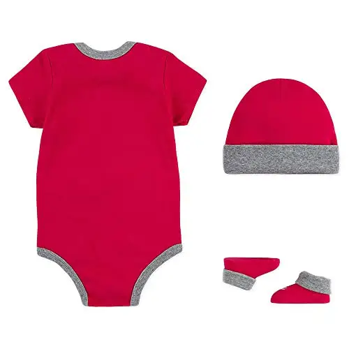 Nike Hat, Bodysuit And Bootie Three Piece Set Calzini, Abbigliamento Sportivo Rosa, 0 miniatura 2