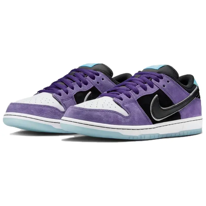 Hayley Wilson x Nike Dunk Low SB Court Purple Sneakers Unisex Bianco Nero Lagoon-Pulse HJ0513-500 40 5 miniatura 2