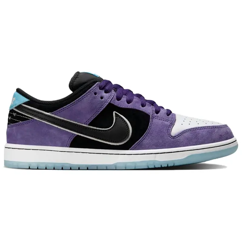 Hayley Wilson x Nike Dunk Low SB Court Purple Sneakers Unisex Bianco Nero Lagoon-Pulse HJ0513-500 43 miniatura 5