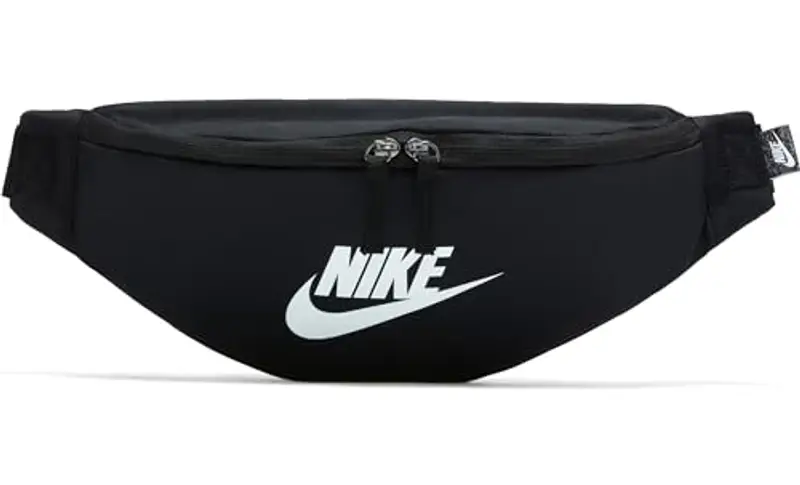 Nike Heritage Waistpack - Fa21, Borsa Unisex Adulto, Black/Black/White, Taglia Unica miniatura 2