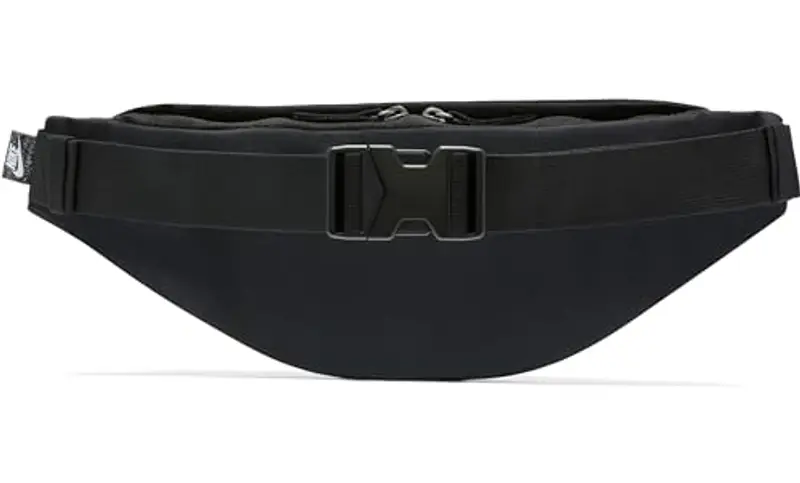 Nike Heritage Waistpack - Fa21, Borsa Unisex Adulto, Black/Black/White, Taglia Unica miniatura 3