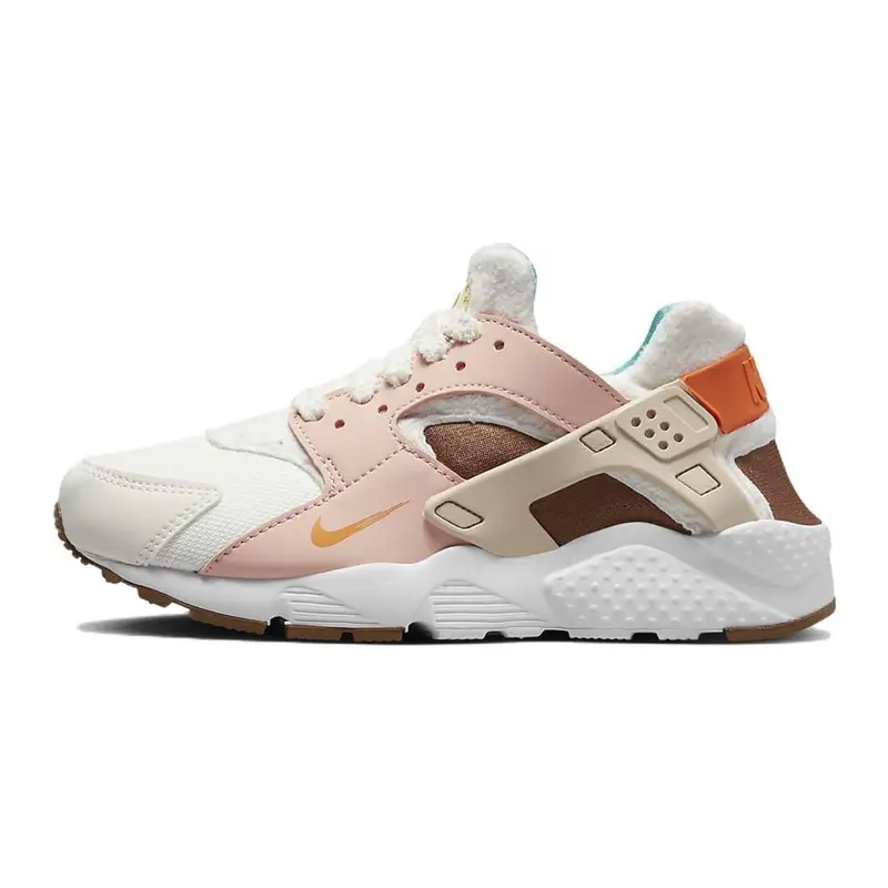 Huarache Run GS Sail Safety Orange Sneakers per Bambini Bianco Marrone chiaro FD4632-181 37 5