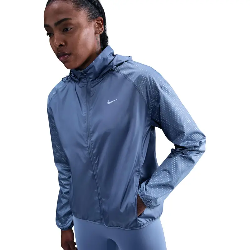 Impermeabile da donna Nike Tempo Flash Bleu