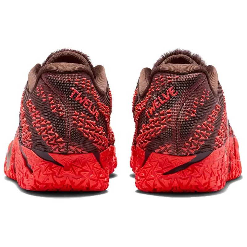 Ja 3 EP Anno del Cavallo Sneakers da Uomo Rosso Marrone Chiaro Metallo-Oro-Silt-Rosso IB6509-200 40 miniatura 3