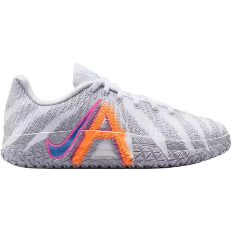 Ja 3 GS Light Show Sneakers Bambino Grigio Bianco Blu Stella IB4773-100 40 miniatura 2